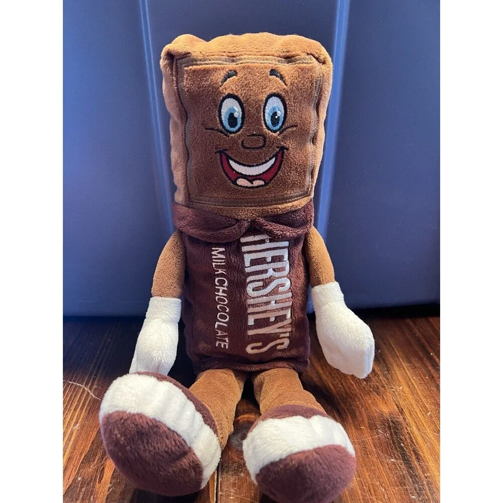 Hershey Parks Plush Toys Hershey Milk Chocolate Bar & Reese’s Peanut Butter Cup